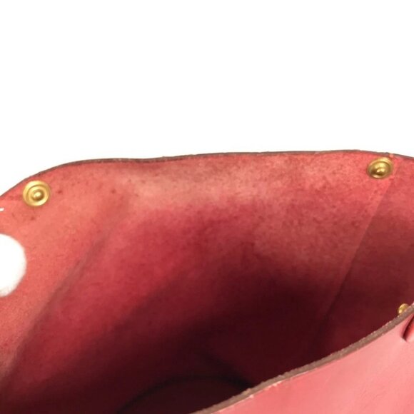 HERMES Pouch Bag-in-Bag Interior accessory case Leather Red - Picture 8 of 12